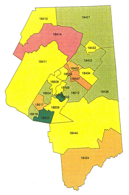 Pennsylvania Radon Map, Bucks County Radon, Northampton County Radon ...